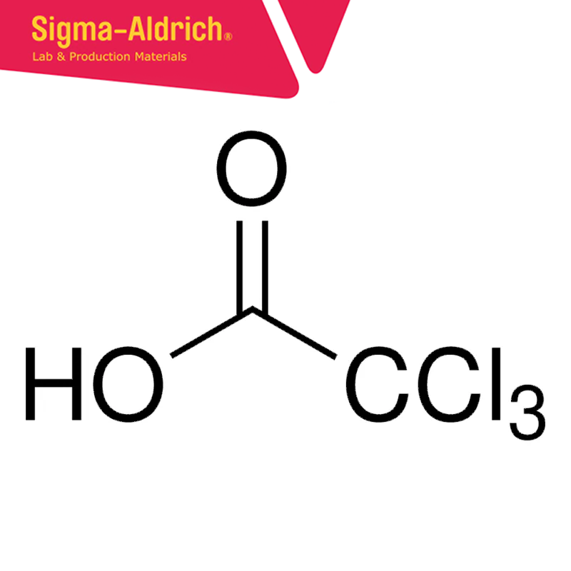 Sigma-Aldrich 27242 Trichloroacetic acid puriss., meets analytical specification of Ph. Eur., USP 21, 99-100.5% (calc. to the dried substance) CAS No.: 76-03-9 1 kg