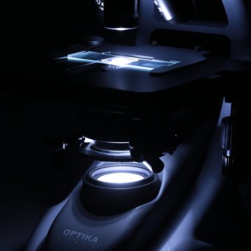 OPTIKA SZM-LED2 Trinoküler Stereo Mikroskop ve Halka LED Aydınlatma Sistemi  45 X Büyütme