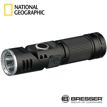 BRESSER NATIONAL GEOGRAPHIC™ ILUMINOS 450 Başa Monte Edilebilir LED El Feneri  450 Lümen
