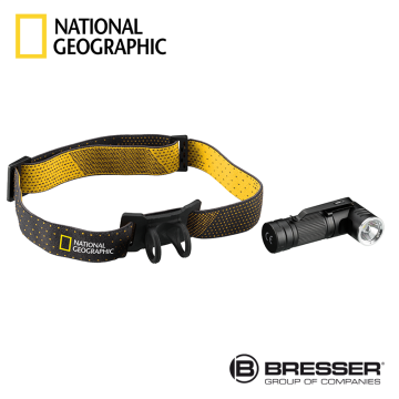 BRESSER NATIONAL GEOGRAPHIC™ ILUMINOS 450 Başa Monte Edilebilir LED El Feneri  450 Lümen
