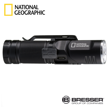 BRESSER NATIONAL GEOGRAPHIC™ ILUMINOS 450 Başa Monte Edilebilir LED El Feneri  450 Lümen
