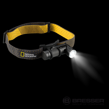 BRESSER NATIONAL GEOGRAPHIC™ ILUMINOS 450 Başa Monte Edilebilir LED El Feneri  450 Lümen