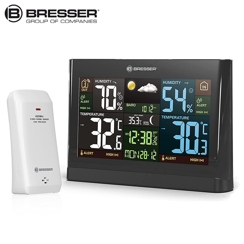 BRESSER Meteo THMB Radyo Kontrollü Meteoroloji İstasyonu Gri