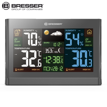 BRESSER Meteo THMB Radyo Kontrollü Meteoroloji İstasyonu Gri
