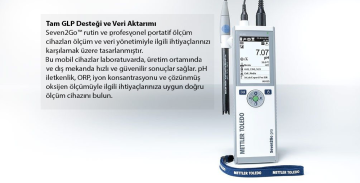 METTLER TOLEDO Seven2Go™ S2 pH Metre Std Kit Portatif pH Metre, Inlab Expert Go-ISM Elektrot ile