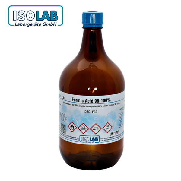 ISOLAB 923.023.2501 Formic Acid DAC, FCC CAS No.: 64-18-6 2.5 L