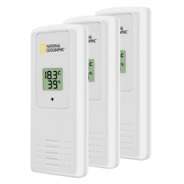 BRESSER NATIONAL GEOGRAPHIC Termo Higrometre -9.9…+60 °C (iç mekan) / -20…+70 °C (dış mekan) 0... 100% RH
