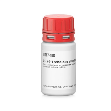 Sigma-Aldrich T0167 D-(+)-Trehalose dihydrate from Saccharomyces cerevisiae, powder, BioReagent, suitable for cell culture, suitable for insect cell culture, ≥99% 10 gr