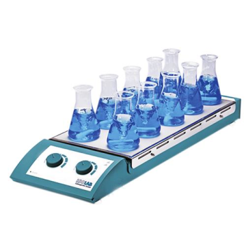 ISOLAB Çoklu Manyetik Karıştırıcı “Isıtıcılı”  15... 1100 rpm   10 X 0.4 L