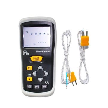 CEM DT-613 2 Kanallı K Tipi Termokupl Termometre -200... 1320 °C