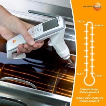Testo 270 Kızartma Yağı Ölçüm Cihazı %0.5... %40.0 TPM / -40… +150 °C