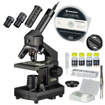 BRESSER NATIONAL GEOGRAPHIC 40–1024x Dijital Mikroskop Çantalı