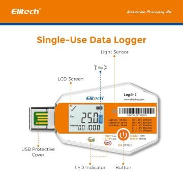 Elitech LogEt 1 Tek Kullanımlık Sıcaklık Veri Kaydedici -30... +70 ℃