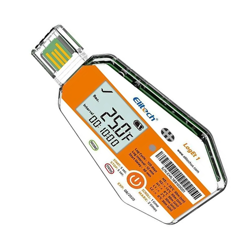 Elitech LogEt 1 Tek Kullanımlık Sıcaklık Veri Kaydedici -30... +70 ℃