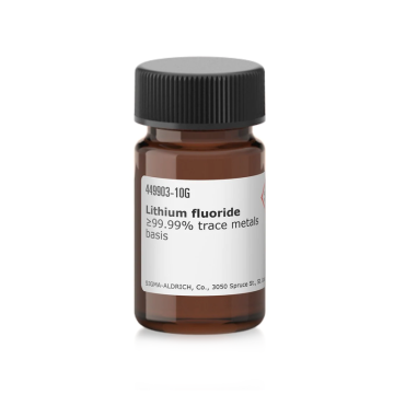Sigma-Aldrich 449903 Lithium fluoride  ≥99.99% trace metals basis  10 gr