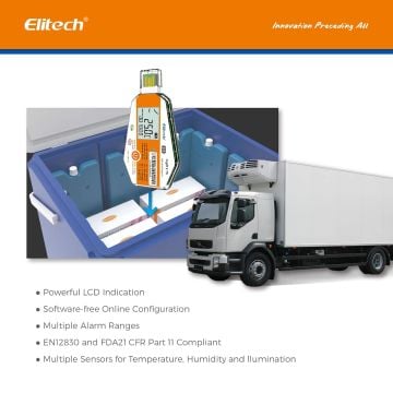 Elitech LogEt 1 TH Tek Kullanımlık Sıcaklık ve Nem Veri Kaydedici -30... +70 ℃ / 0%... 100% RH