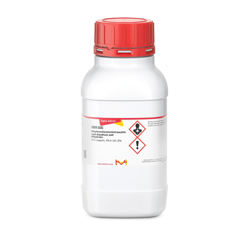 Sigma-Aldrich E4884 Ethylenediaminetetraacetic acid disodium salt dihydrate ACS reagent, 99.0-101.0% 500 gr