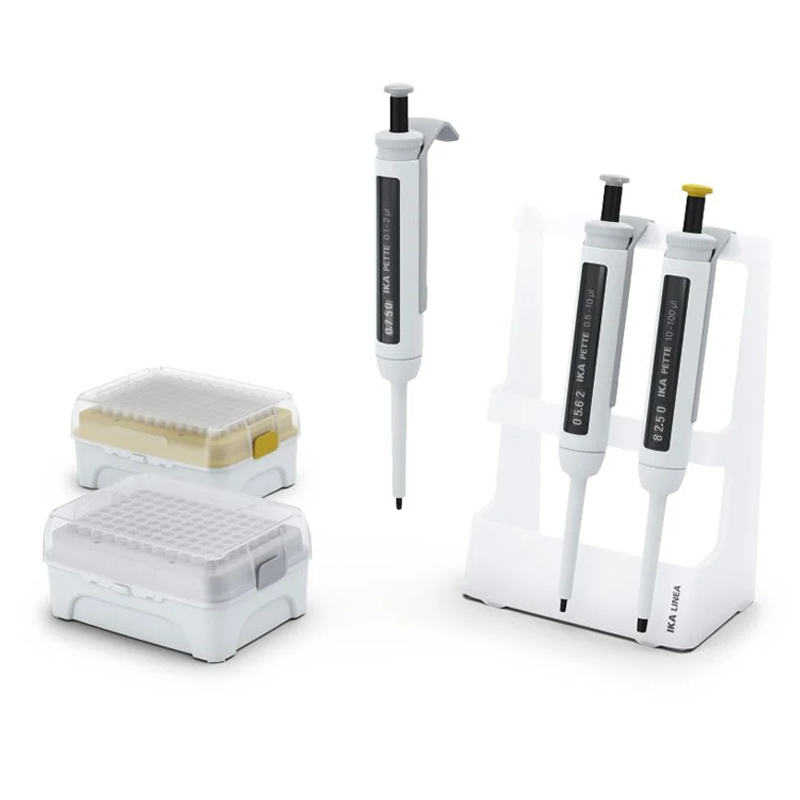 IKA PETTE MicroKit A Ayarlanabilir Otomatik Pipet Seti 0.1-2 µL + 0.5-10 µL + 10-100 µL + Pipet Standı ve Uçlar