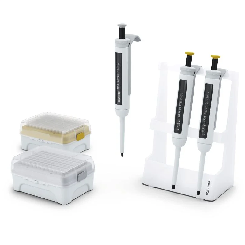 IKA PETTE MicroKit B Ayarlanabilir Otomatik Pipet Seti 0.1-2 µL + 2-20 µL + 20-200 µL + Pipet Standı ve Uçlar