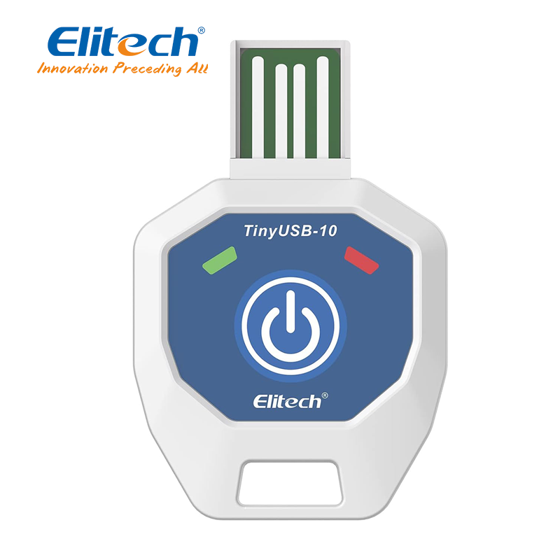 Elitech TinyUSB-10 Tek Kullanımlık Sıcaklık Veri Kaydedici HACCP, FDA -10... 40 °C 10 Adet / Paket