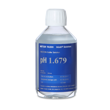 Mettler Toledo NIST/DIN buffer pH 1.679 Kalibrasyon Çözeltisi ISO 19266'ya Uygun 250 mL