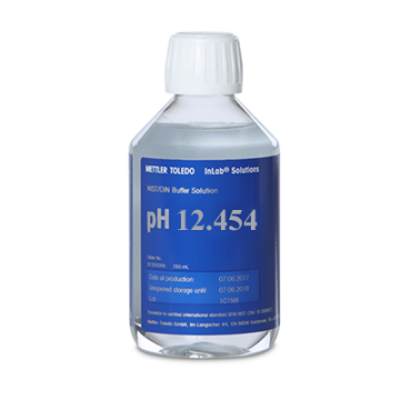 Mettler Toledo NIST/DIN buffer pH 12.454 Kalibrasyon Çözeltisi ISO 19266'ya Uygun 250 mL