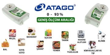 ATAGO 3830 PAL-3 Dijital Refraktometre 0.0... 93.0 %Brix