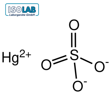 ISOLAB 947.036.0250 Mercury(II) sulfate ≥ 99% for analysis ACS CAS No: 7783-35-9 250 gr
