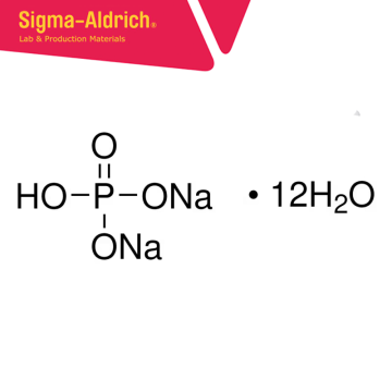 Sigma-Aldrich 04273 Sodium phosphate dibasic dodecahydrate meets analytical specification of Ph. Eur., BP, E339, 98.5-102.5% (T) CAS No.: 10039-32-4 6x1 kg