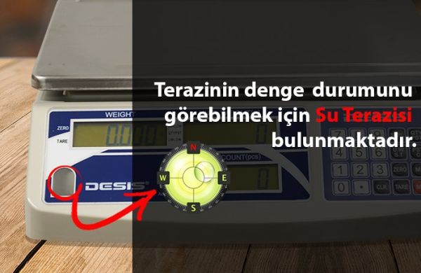 Desis H2C-3 Dijital Sayıcı Terazi | 3KG / 0.1GR