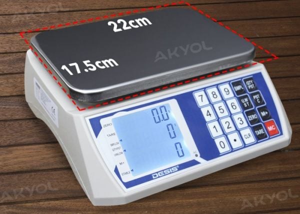 Desis H7C-3 Dijital Hassas Sayıcı Terazi Hassasiyet: 0.1 gr. Max: 3 kg.