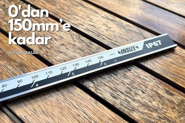 İnsize 1115-150 Su Geçirmez Dijital Kumpas IP67 | 0-150mm