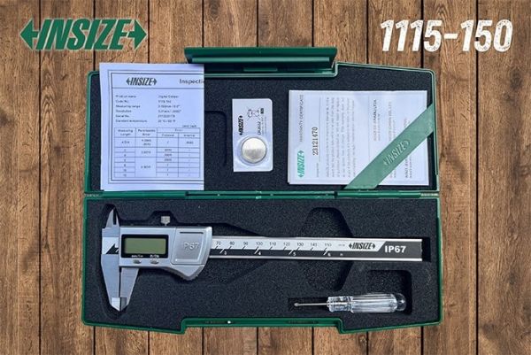 İnsize 1115-150 Su Geçirmez Dijital Kumpas IP67 | 0-150mm