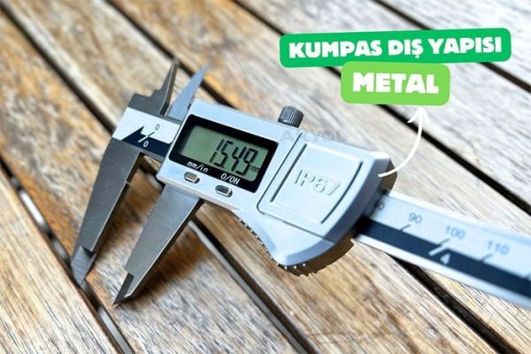 İnsize 1115-150 Su Geçirmez Dijital Kumpas IP67 | 0-150mm
