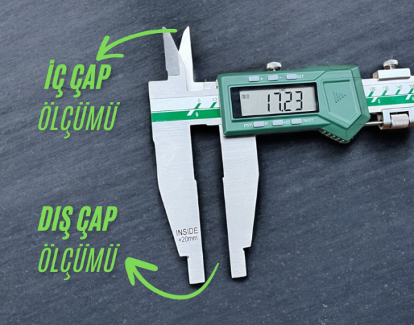 İnsize 1136-501 Çift Çeneli Dijital Kumpas 0-500mm