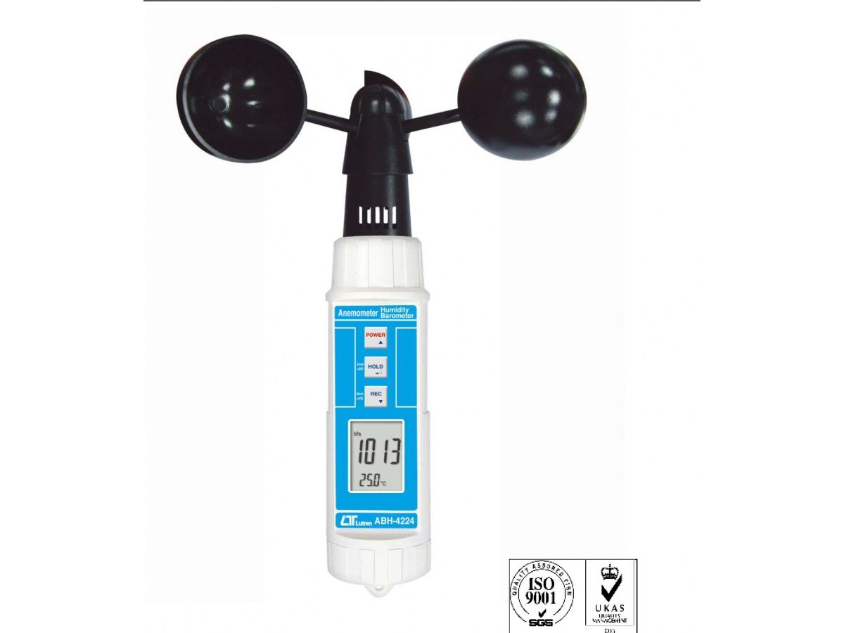 Lutron ABH-4224 Cup Anemometre/Barometre/Nem/Sıcaklık