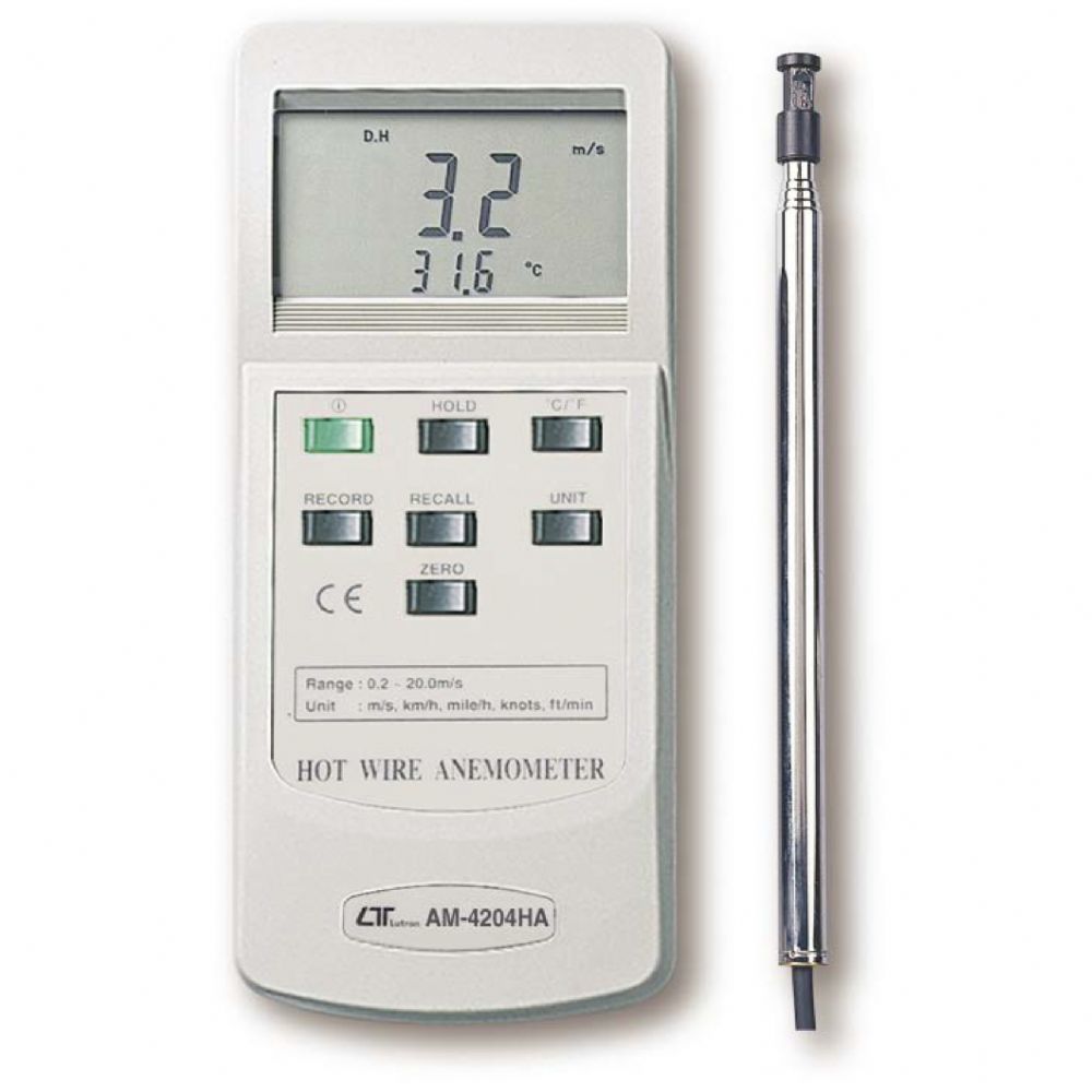 Lutron AM-4204HA - Hava Akımı Hızı ve Sıcaklık Ölçer