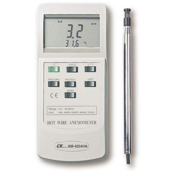 Lutron AM-4204HA - Hava Akımı Hızı ve Sıcaklık Ölçer