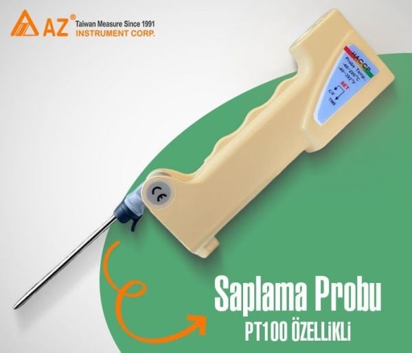 AZ 8838 Lazerli ve Problu HACCP Termometresi