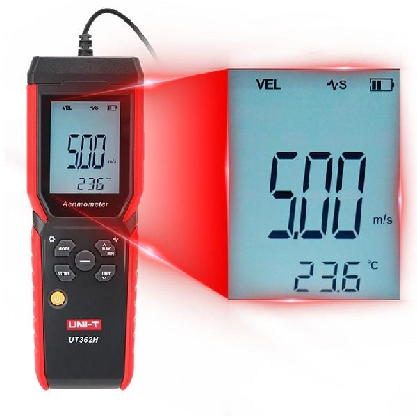 Uni-t UT362H Pervane anemometre kanal içi ölçümler için Anemometre