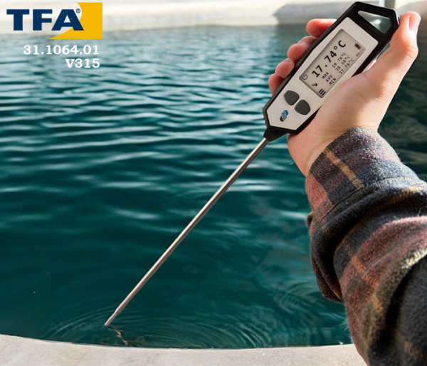 TFA 31.1064.01 V315 Yüksek Hassasiyetli Problu Termometre 0.05°C