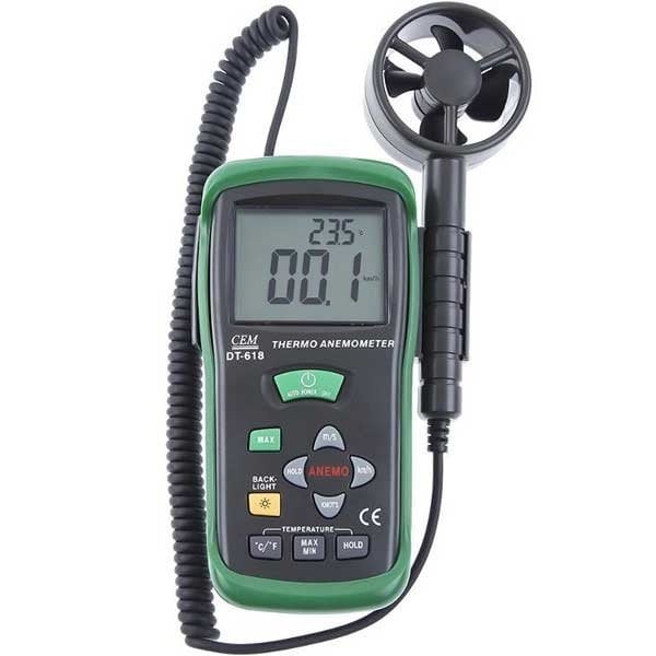 Cem DT-618 Hava Hızı ve Sıcaklık Ölçer