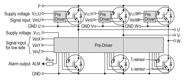Fuji Electric 6MBP30XRHA065-50 igbt Modül