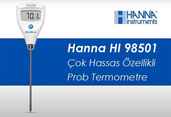 Hanna HI98501 Çok Hassas Problu Termometre 0.2ºC