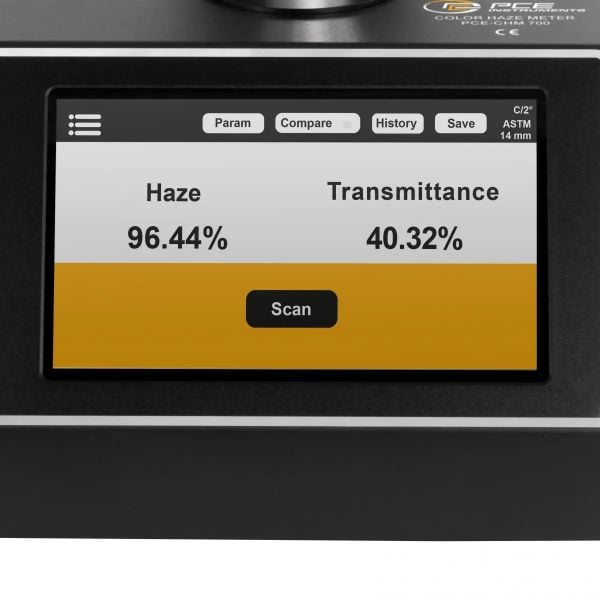 PCE-CHM 700 Renk Ölçer / Spektrofotometre (Masa Tipi) Şeffaf malzemeler için