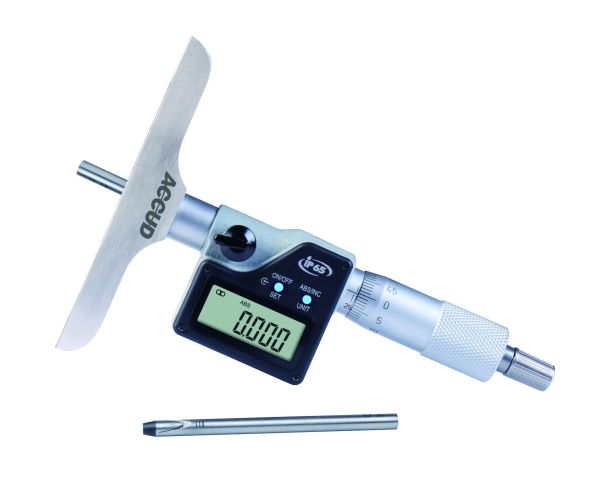 Accud Dijital Derinlik Mikrometresi 395 Serisi 0-25 mm - 63x17mm