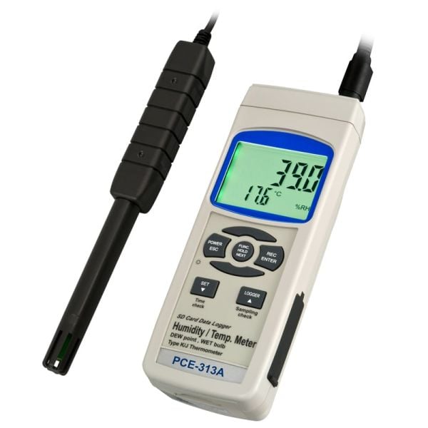 PCE-313A Portatif Nem - Sıcaklık Ölçer Datalogger
