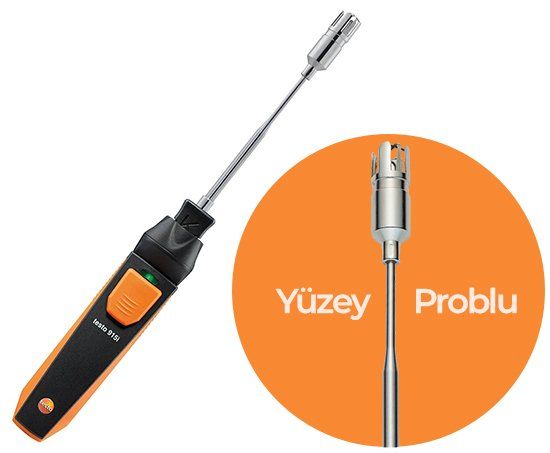 Testo 915i Yüzey Problu ve Akıllı Telefon İle Çalıştırılabilen Termometre