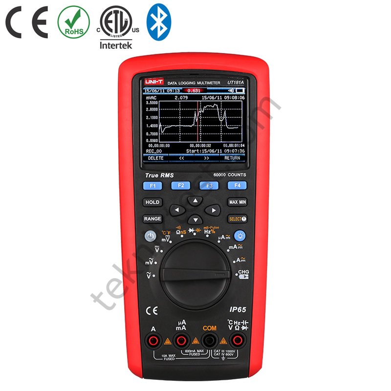 Uni-t UT181A True RMS Veri Kayıt Multimetresi