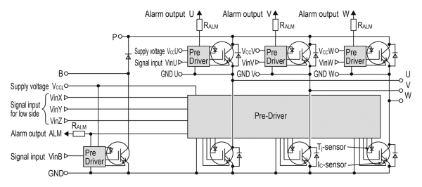 Fuji Electric 7MBP200XDN065-50 igbt Modül